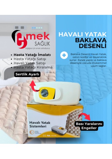 Emek Sağlık 2 Motorlu ABS Başlıklı Hasta Karyolası