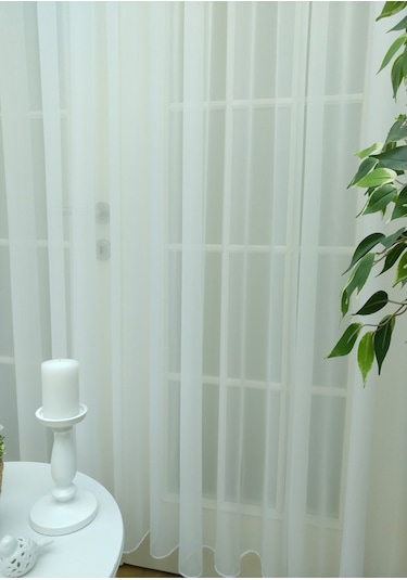 Evdepo Home Kullanıma Hazır Vual Tül Perde (540654999)