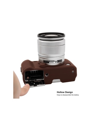 Puluz Soft Silicone Protective Case For Fujıfılm X-a3 / X-a10 Coffee