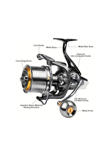 Motion003 Proberos Nag10000 Serisi Ambidextrous Aluminyum Dönen Olta Makarası Deniz Balıkçılığı İçin Ideal