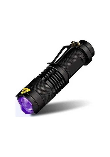 Besthome1 Uv Mor Işık 600 Lümens Zoom Feneri - Şık Bakır Siyah, Güçlü Ve Yüksek Performanslı Bakır - Siyah
