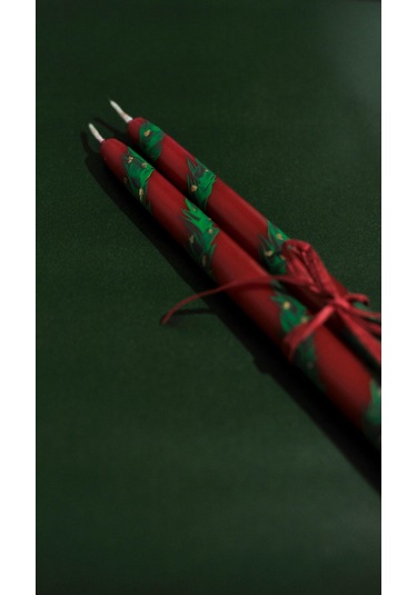 El Yapımı Yeni Yıl Şamdan Mumları 2'li