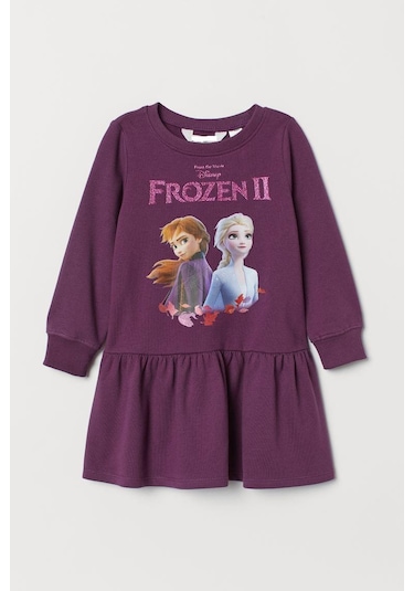Elsa Çocuk Elbise St07906 Mor