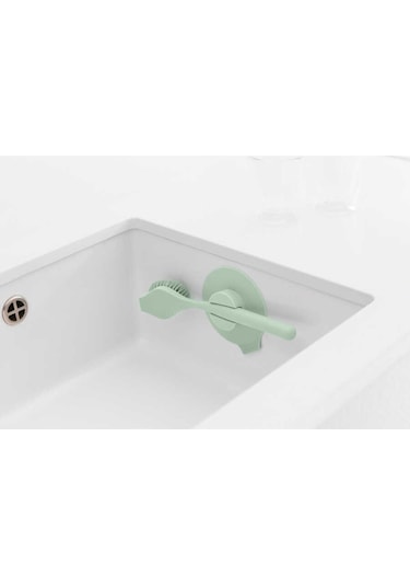 Brabantia Jade Green Bulaşık Fırçası Ve Tutacağı Siyah