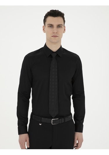 Pierre Cardin Erkek Siyah Gömlek Basic 50286102-vr046 Siyah