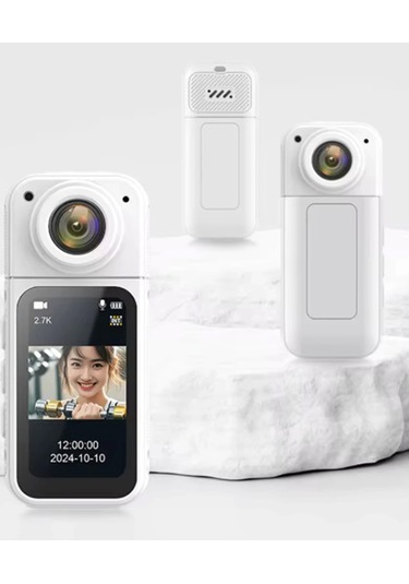 Vtn-s70 Mıknatıslı Yaka Kamerası Hd Kalite, 30 Fps, Kolay Bağlantı, Boyun Askısı 2.7k Siyah