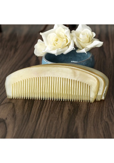 Singree 11cm Doğal Boynuz Saç Tarakları - Stres Azaltıcı, Saç Doku Düzeltici, Saç Kirpiklerini Yumuşatıcı, Sağlıklı Saç Bakımı