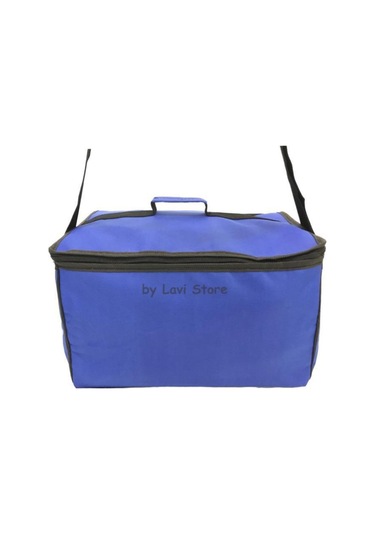 Büyük Sıcak Soğuk Tutucu Korumalı Buzluk Kamp Piknik Plaj Termal Termos Çanta Mavi