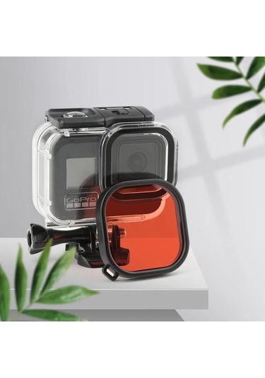 Gopro Hero 8 Uyumlu Su Altı Dalış Filtresi Mor