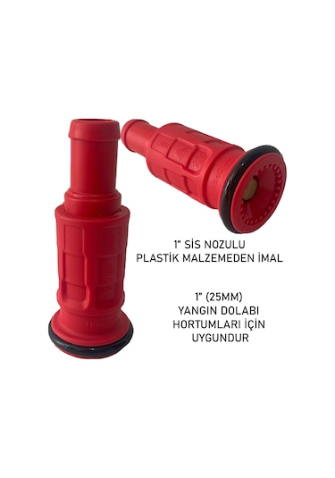 1" Sis Nozul-yangın Dolap Lansı-plastik Malzeme Sis Başlığı