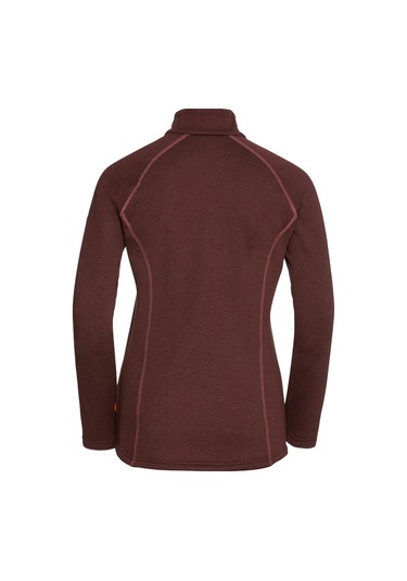 Vaude Altiplano Halfzip Kadın Polar 40704 Beyaz - Bordo