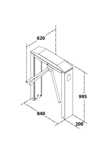 T250 A2 Üç Kollu Elektromekanik Turnike Eko