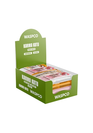 Waspco Protein Bar Karma Kutu 40G x 12 Adet 3 Çeşit