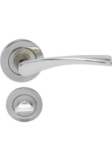 Bravo Rozetli Wc Kapı Kolu Saten 1 Takım + Vida