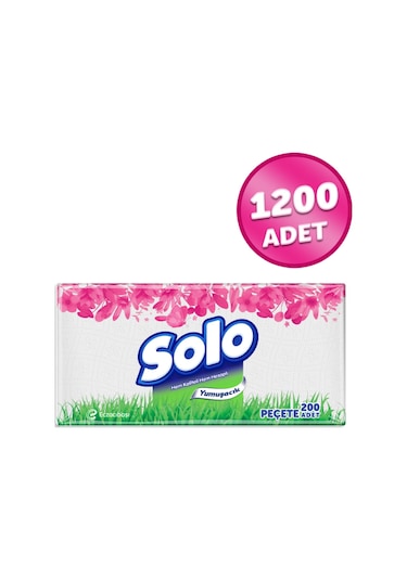 Solo Peçete 200'lü 6 Paket