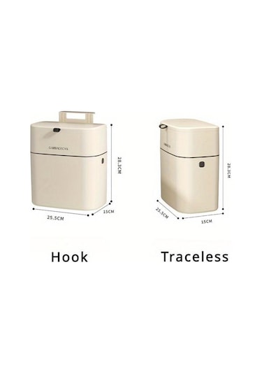 Yaratıcı Duvara Monte Asılı Çöp Kovası Mutfak Dolap Kapağı Kapaklı Mutfak Çöp Kovaları Çöp Kovası Ev Diğer