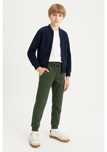 Erkek Çocuk Basic Jogger Paça Okul Eşofman Altı Ak-2350 Haki