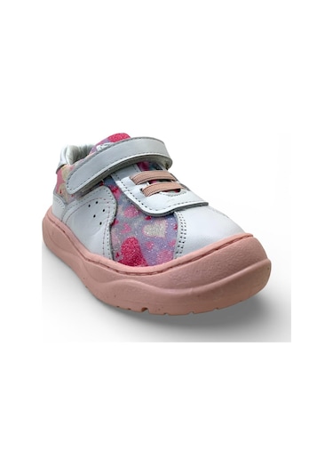 Tuğba Ortopedi 113 Bebek Deri Sneaker Beyaz/pembe
