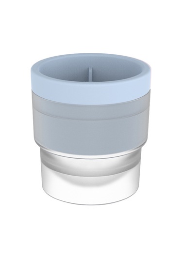 Jeehugo Gıda Kalitesi Silikon Buz Küpü Kalıbı, Ev Ofis Mutfak Kullanıma Uygun, Sızıntısız Tasarım, 77x72mm, Mavi, Kauçuk Kutuda Çok Renkli