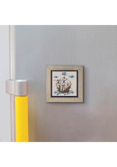 Gemi Baskılı Mdf Magnet 7x7 122