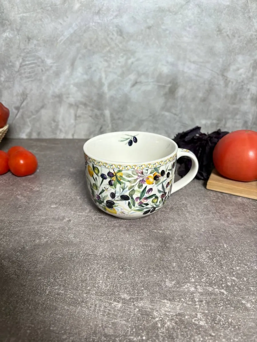 Gift'n'home Çay Ve Çorba İçin Büyük Kupa Harika Bir Hediye. 314347189 Mavi