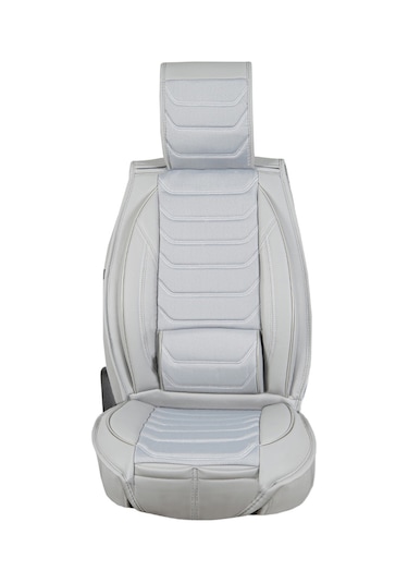 Alfa Romeo Spider Uyumlu Lüx Deri Oto Koltuk Kılıfı Ön/arka Set Gri Fresh