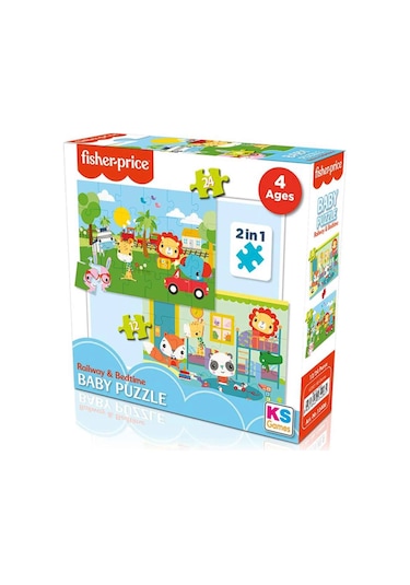Baby Railway & Bedtime 2 Si 1 Arada Puzzle