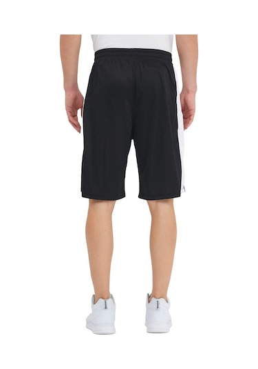 Adams Erkek Polyester Siyah Spor Antrenman Şortu