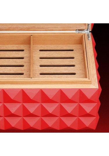 Colibri Grand Quasar Humidor Puro Kutusu Kırmızı 120's