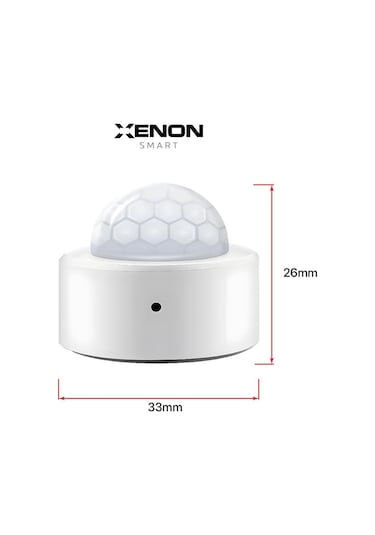 Xenon Smart Akıllı Hareket Sensörü Zigbee Protokolü Kullanan Hassasiyet Kontrollü PIR Sensörü X7613