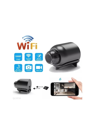 Geeksen "wifi Akıllı Mini Kamera - 1080p Gece Görüşlü, Hareket Algılama, 160 Geniş Açı, Telefondan Kontrol" 108 Karakter