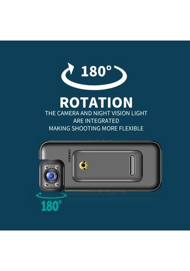 Dashanshop M11 Dv Kamera 1080p Hd Spor Kamerasi 180 Derece Donen Lens Lcd Ekran Gece Gorusu 7 Saat Pil Seyahat Bisiklet Icin Portatif Dijital Kamera