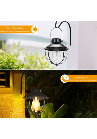 Xindoker Solar Gömlek Aydınlatması - Hızlı Işık Kontrolü Ip65 Su Geçirmez 600mah Şarj Edilebilir Pil Ve Askı İle Siyah