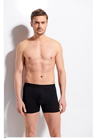 Kolcu Erkek Likralı Boxer K1340-siyah Siyah