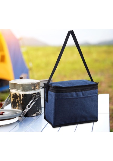 Dolıty Soğutucu Tote Çanta Omuz Askılı Alışveriş Mavi Mavi