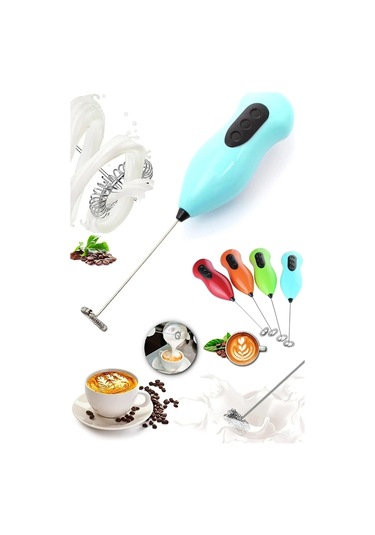 Mini Mixer Kahve Süt Köpürtücü Karıştırıcı Cappucino Mikser - Pra Gri