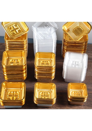 100 Adet Ay Keki Tepsisi Yumurta Çiçeği Crisptray Altın 7,5x3cm 7,5x3cm Altın 7,5x3cm-7,5x3cm Diğer