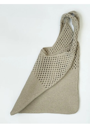 Uniquest Örgü Plaj Çantası 371272282 Gri