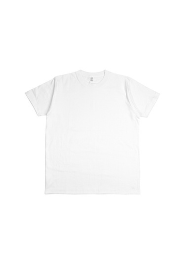 Yeni Japon Ağır Pamuklu Kısa Kollu Beyaz Beyaz