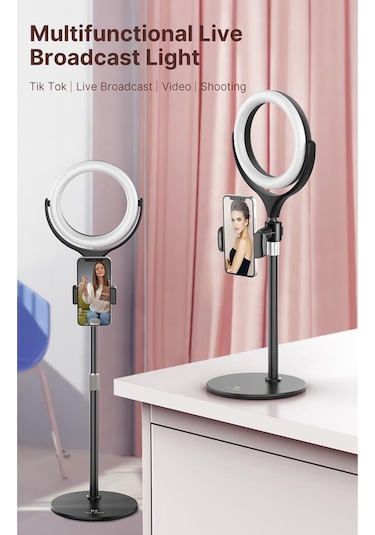 Vijim K6 7" Tripodlu Led Ring Işık Seti Telefon için