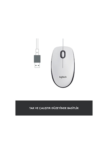Logitech M100 USB Kablolu Optik Mouse