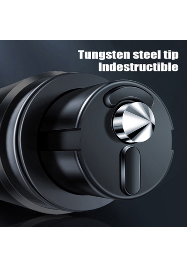 Geeksen Araba Güvenlik Çekici Alüminyum Alaşımlı Kasa Çekici Cam Kırıcı Çok Amaçlı Emniyet Kemeri Kesici Araç Acil Durum Aracı