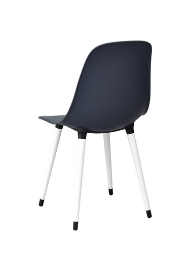 Vilinze Eames Beyaz Ahşap Ayak Plastik Füme Sandalye Eames-beyaz Füme - Beyaz