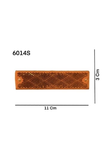 Sarı Vidalı & Yapıştırma Dikdörtgen Reflektör Made In Usa