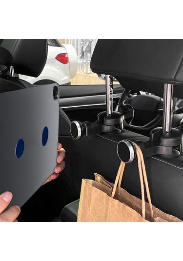 Cbtx Global Dm-034 Araç Kafalık Telefon Tutucu Montaj Güçlü Manyetik Tablet Tutucu Stand Braketi - Kırmızı