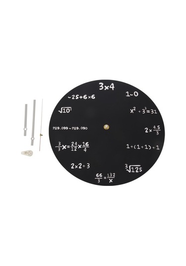 Goldenqian Duvar Saati Akrilik Matematik Formülü Saatleri Oturma Odası Ofis Ev Kendin Yap Dekorasyon Modern Tasarım Llx955 Siyah