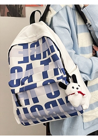 Japon Sevimli Kolej Tarzı Okul Çantası-mavi