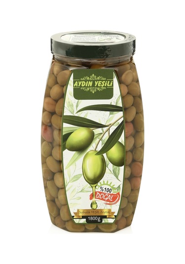 Aydın Yeşili Salamura Yeşil Çizik Zeytin 1800 G