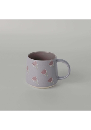 Linens Tulip Seramik 400 Ml Kupa Lila Lila