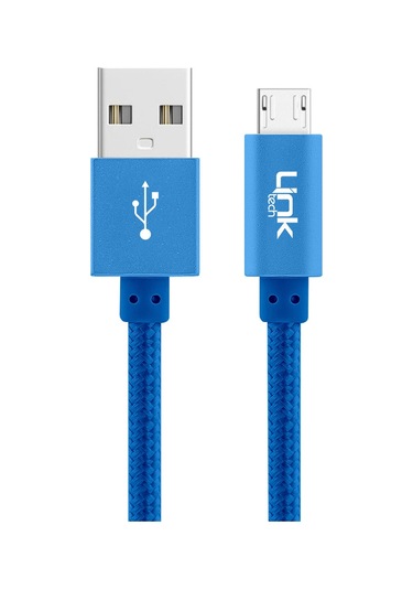 Linktech K542 Micro Usb Örgü Metal 30 CM Şarj Kablosu